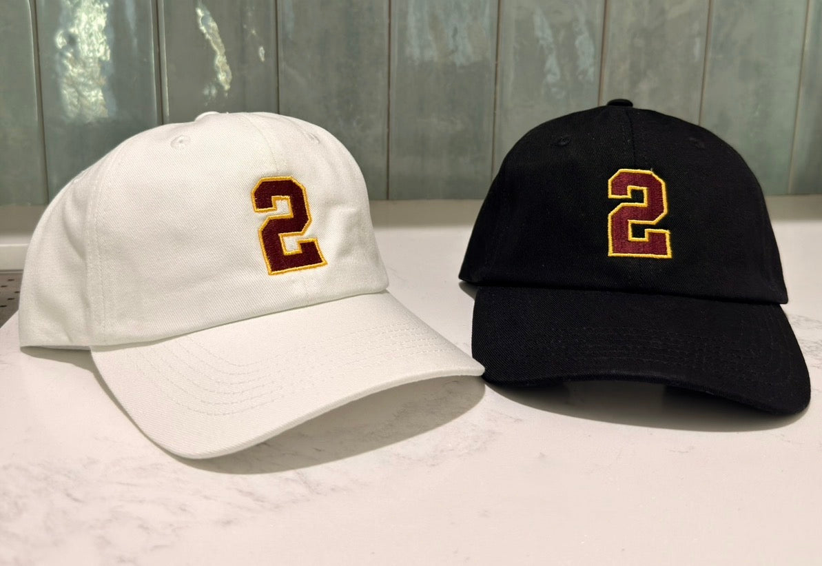 Custom School Number Dad Hat – Personalized Embroidered Cap