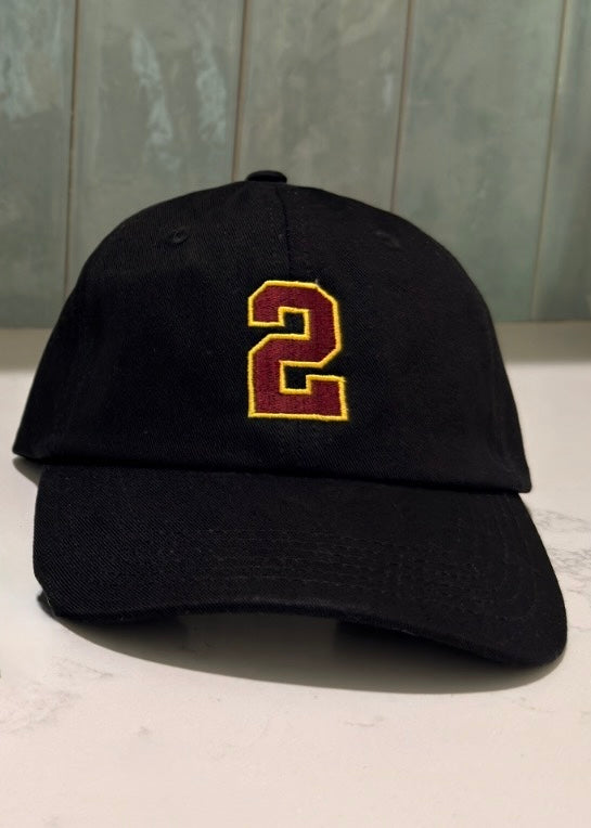 Custom School Number Dad Hat – Personalized Embroidered Cap